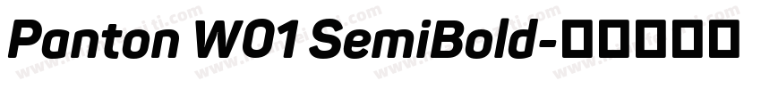 Panton W01 SemiBold字体转换